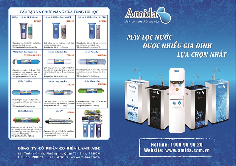 Catalogue máy lọc nước RO AMIDA